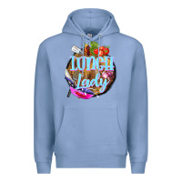 Colony Blue western lunch lady Premium Hoodie - BarkalooDesign