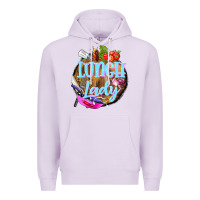 Lilac western lunch lady Premium Hoodie - BarkalooDesign