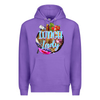 Purple western lunch lady Premium Hoodie - BarkalooDesign