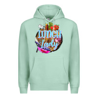 Seafoam western lunch lady Premium Hoodie - BarkalooDesign