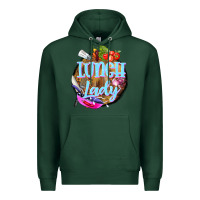 Sports Green western lunch lady Premium Hoodie - BarkalooDesign
