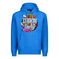 True Royal western lunch lady Premium Hoodie - BarkalooDesign