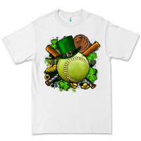 White st.patrick's day softball Premium Tee - FaDigitalArtStudio