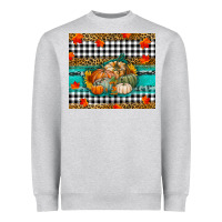 Heather Grey pumpkins Heavyweight Sweatshirt - RanaPortraitStore