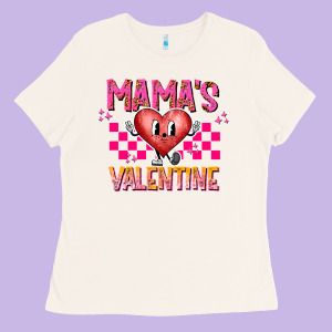 Mamas Valentine Ladies Tee Designed By Cowhidedigitalart