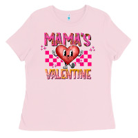 Bubblegum Pink Mamas Valentine Ladies Tee - CowhideDigitalArt