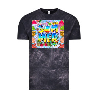 Cloud Black Sweet Summer Time Vintage Tee - CowhideDigitalArt
