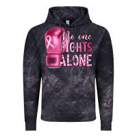 Cloud Black Breast cancer no one fights alone boxing Vintage Hoodie - Artiststas