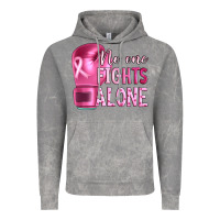 Cloud Rock Breast cancer no one fights alone boxing Vintage Hoodie - Artiststas