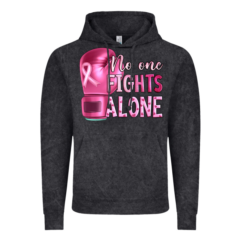 Breast Cancer No One Fights Alone Boxing Vintage Hoodie by Artiststas | Teevron