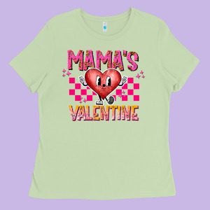 Mamas Valentine Ladies Tee Designed By Cowhidedigitalart