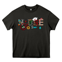 Asphalt christmas nurse Heavy Core Tee - RanaPortraitStore