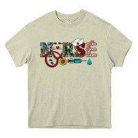 Mossy christmas nurse Heavy Core Tee - RanaPortraitStore
