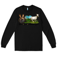 Black Peace Love Cashmere Goat Long Sleeve Tee - LillyAllenDesigns