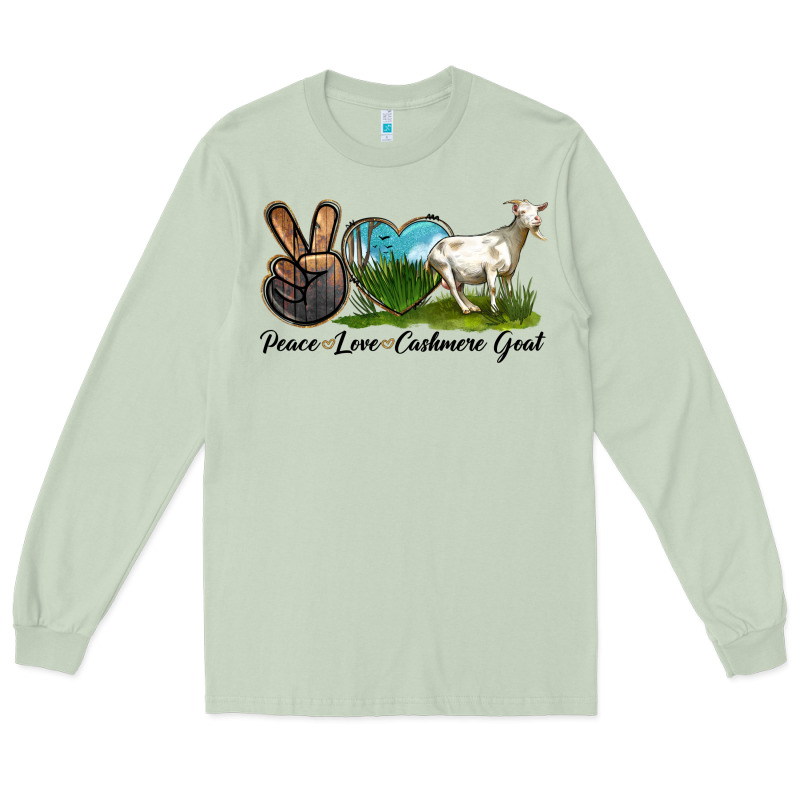 Peace Love Cashmere Goat Long Sleeve Tee by LillyAllenDesigns | Teevron
