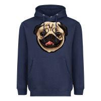 Navy pug Heavyweight Hoodie - Jasminsmagicworld