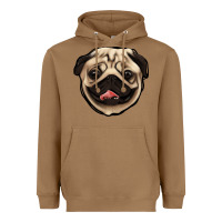 Toasted Coconut pug Heavyweight Hoodie - Jasminsmagicworld