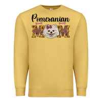 Antique Gold western mom pomeranian Premium Sweatshirt - RanaPortraitStore