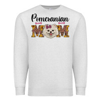 Oatmeal Heather western mom pomeranian Premium Sweatshirt - RanaPortraitStore