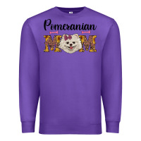 Purple western mom pomeranian Premium Sweatshirt - RanaPortraitStore
