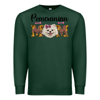 Sports Green western mom pomeranian Premium Sweatshirt - RanaPortraitStore