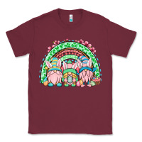 Burgundy Easter gnomes rainbow Classic Tee - OliviaCreatesArt