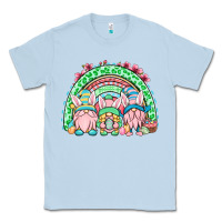 Dusty Blue Easter gnomes rainbow Classic Tee - OliviaCreatesArt