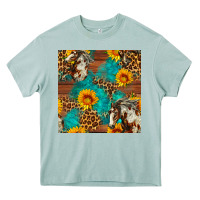 Arona western horse and sunflower seamless pattern Heavy Core Tee - FaDigitalArtStudio