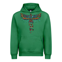 Emerald aztec serape thunderbird Urban Hoodie - RanaPortraitStore