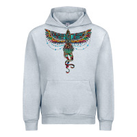 Heather Grey aztec serape thunderbird Urban Hoodie - RanaPortraitStore