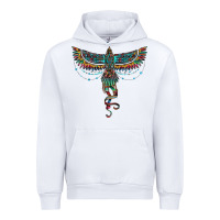 White aztec serape thunderbird Urban Hoodie - RanaPortraitStore