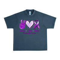Midnight Navy Pace Love Cure Pancreatic Cancer Urban Heavy Tee - Jasminsmagicworld