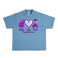 Pebble Blue Pace Love Cure Pancreatic Cancer Urban Heavy Tee - Jasminsmagicworld