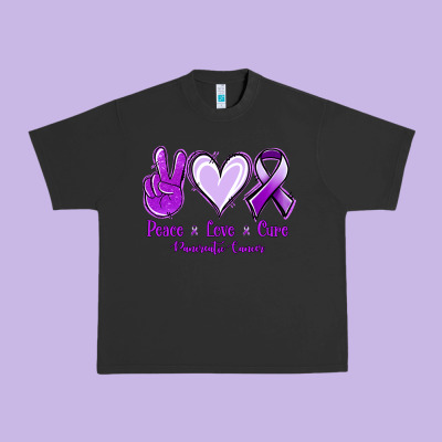 Pace Love Cure Pancreatic Cancer Urban Heavy Tee Designed By Jasminsmagicworld