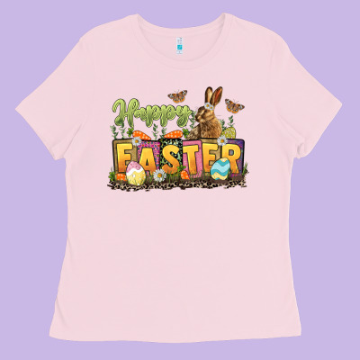 Happy Easter Ladies Tee Designed By Lillyallendesigns