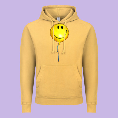 Balloon Smile Vintage Hoodie Designed By Artiststas