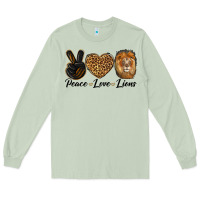 Matcha Peace Love Lion Head Long Sleeve Tee - LillyAllenDesigns