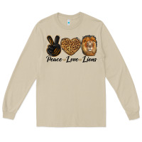 Mushroom Peace Love Lion Head Long Sleeve Tee - LillyAllenDesigns