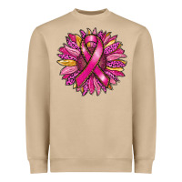 Mushroom breast cancer sunflower Heavyweight Sweatshirt - RanaPortraitStore