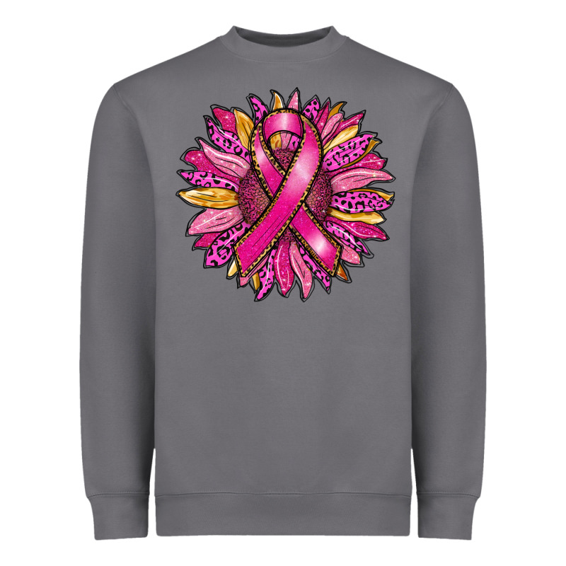 Breast Cancer Sunflower Heavyweight Sweatshirt by RanaPortraitStore | Teevron
