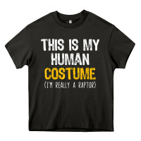 Asphalt human costume raptor halloween velociraptor lazy easy t shirt Heavy Core Tee - baoMotion