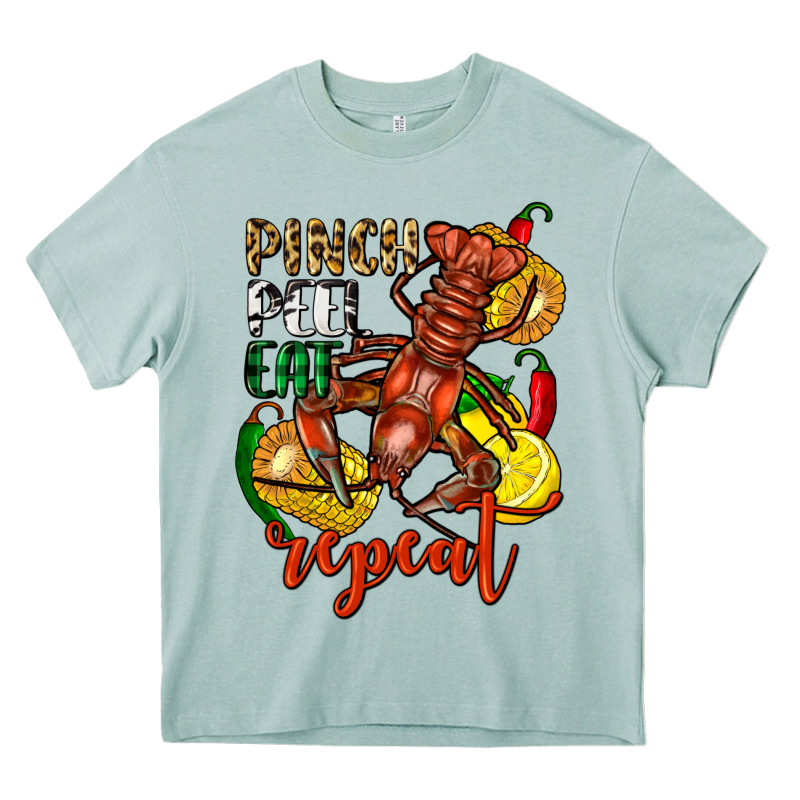 Pinch Peel Eat Repeat Crawfish Heavy Core Tee by FaDigitalArtStudio | Teevron