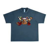 Midnight Navy Joy Longhorn Urban Heavy Tee - CowhideDigitalArt
