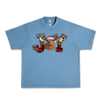 Pebble Blue Joy Longhorn Urban Heavy Tee - CowhideDigitalArt