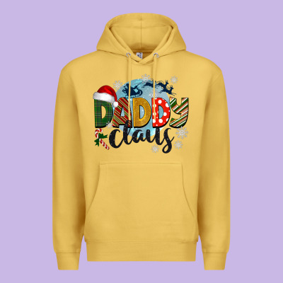Daddy Claus Christmas Premium Hoodie Designed By Barkaloodesign