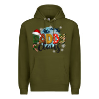 Army Green daddy claus christmas Premium Hoodie - BarkalooDesign