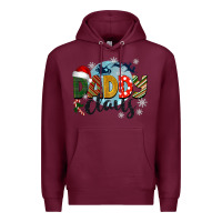 Burgundy daddy claus christmas Premium Hoodie - BarkalooDesign