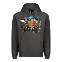 Charcoal Heather daddy claus christmas Premium Hoodie - BarkalooDesign