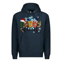 Navy daddy claus christmas Premium Hoodie - BarkalooDesign