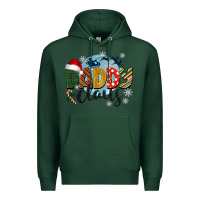 Sports Green daddy claus christmas Premium Hoodie - BarkalooDesign